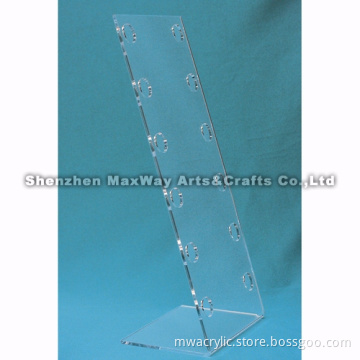 Clear Angled Acrylic Eyewear Frame Display Stand